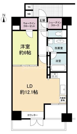 堺筋本町駅 徒歩5分 7階の物件間取画像